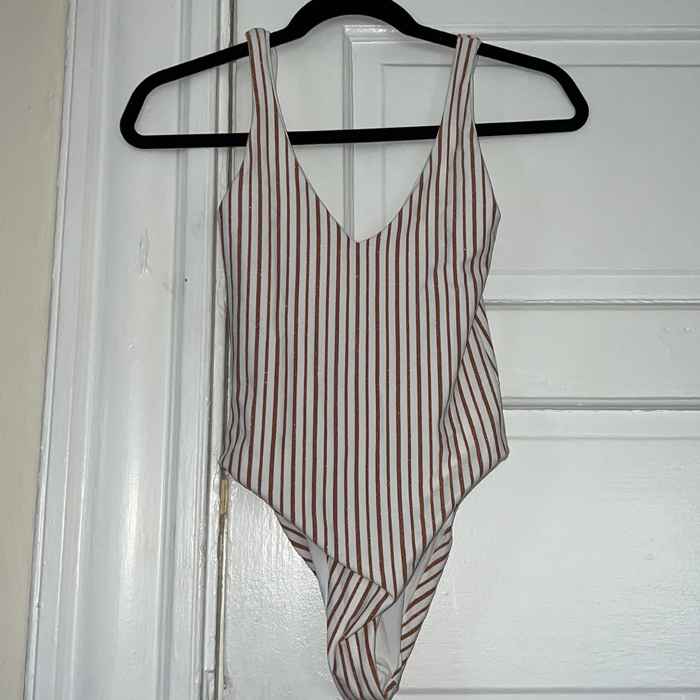 Solid & Striped One Piece - Picture 2 of 5